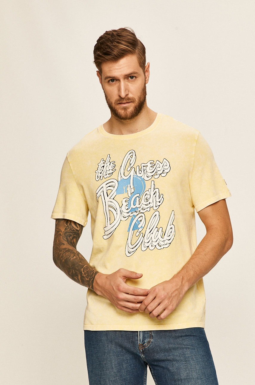 

Guess Jeans - Тениска, Жълт