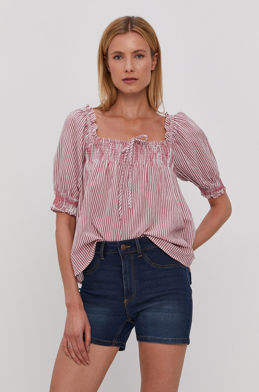 

Блузка Vero Moda жіноча колір рожевий візерунок
