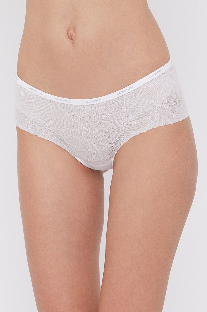 Calvin Klein Underwear Figi kolor biały z koronki