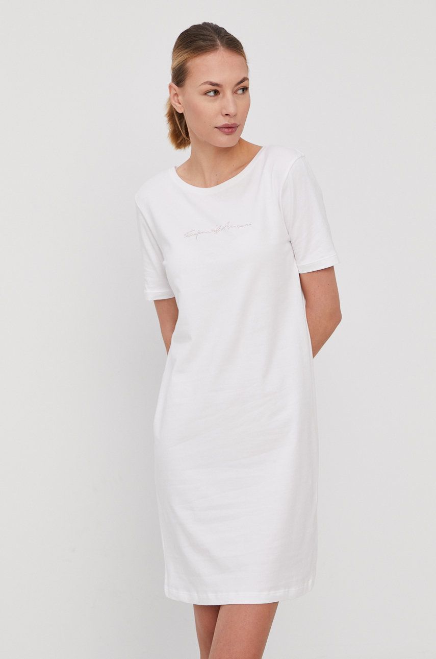 Emporio Armani Koszula nocna damska kolor biały