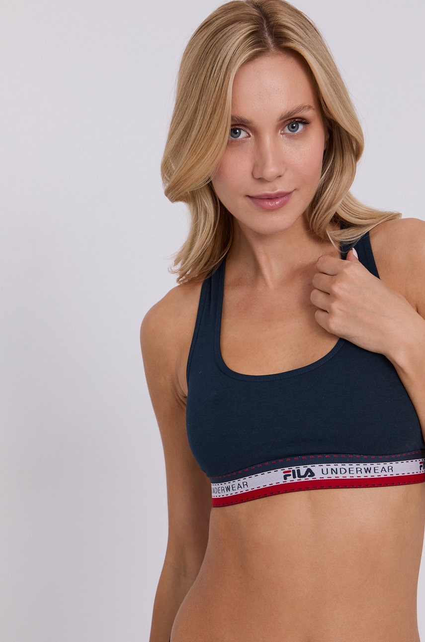 Fila Sutien sport culoarea albastru marin