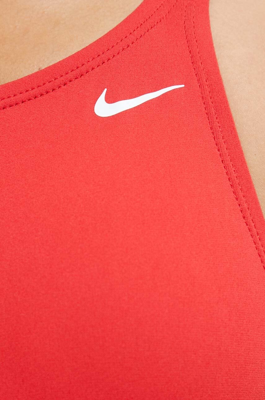 Суцільний купальник Nike колір зелений м`яка чашечка 