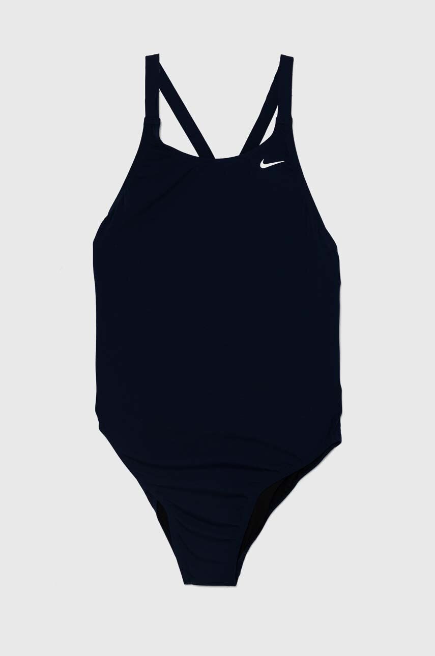Nike costum de baie dintr-o bucată Hydrastrong Solid culoarea albastru marin, cupa moale