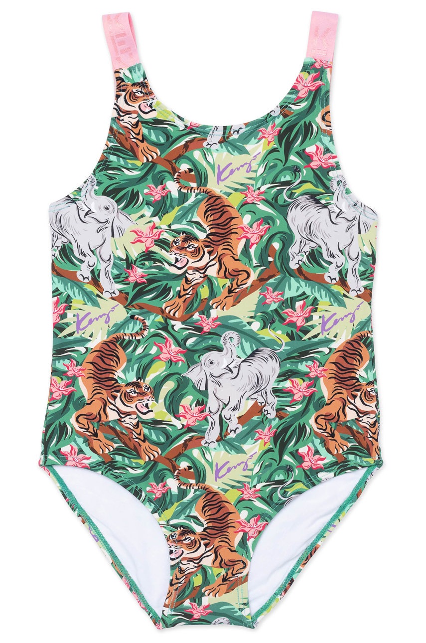 

Дитячий купальник Kenzo Kids колір зелений