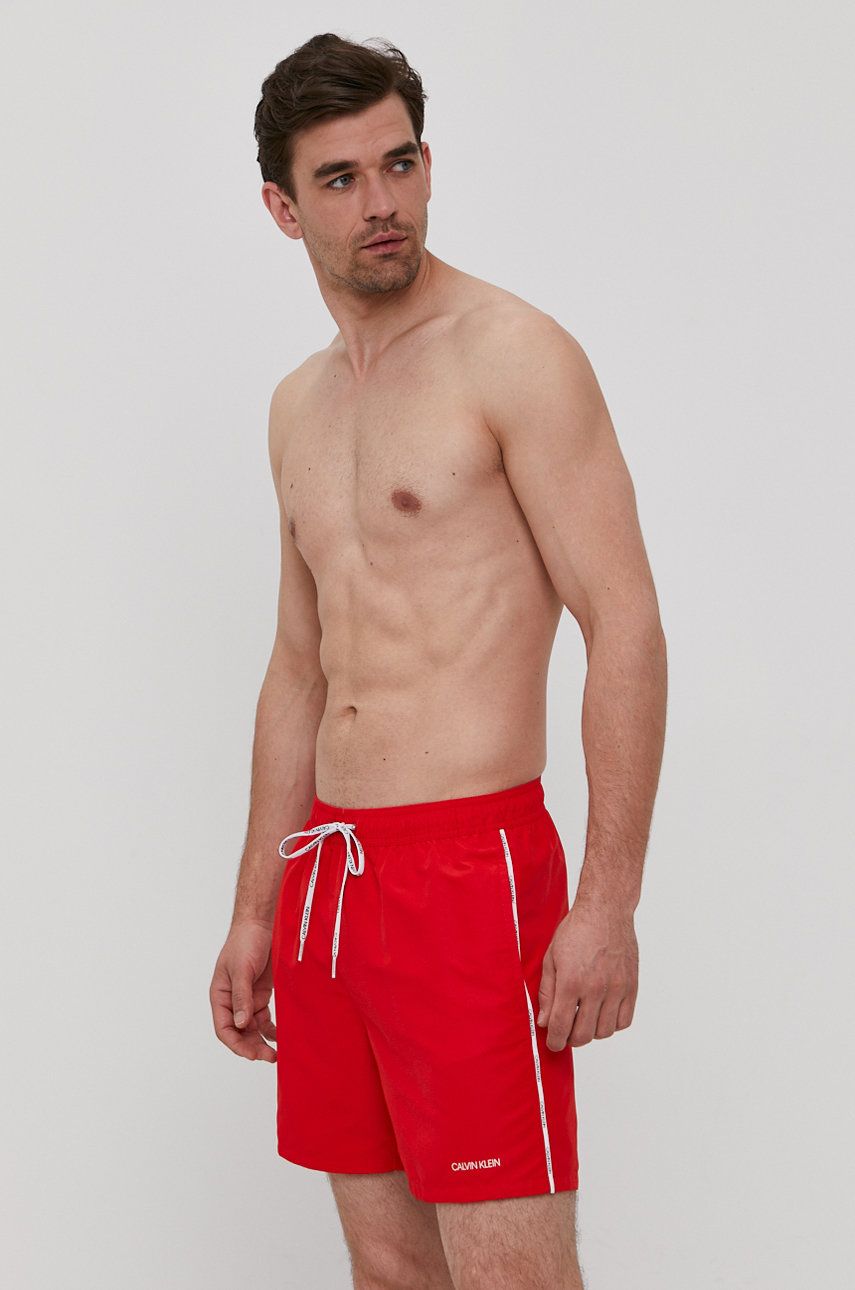 Calvin Klein Szorty kąpielowe kolor czerwony