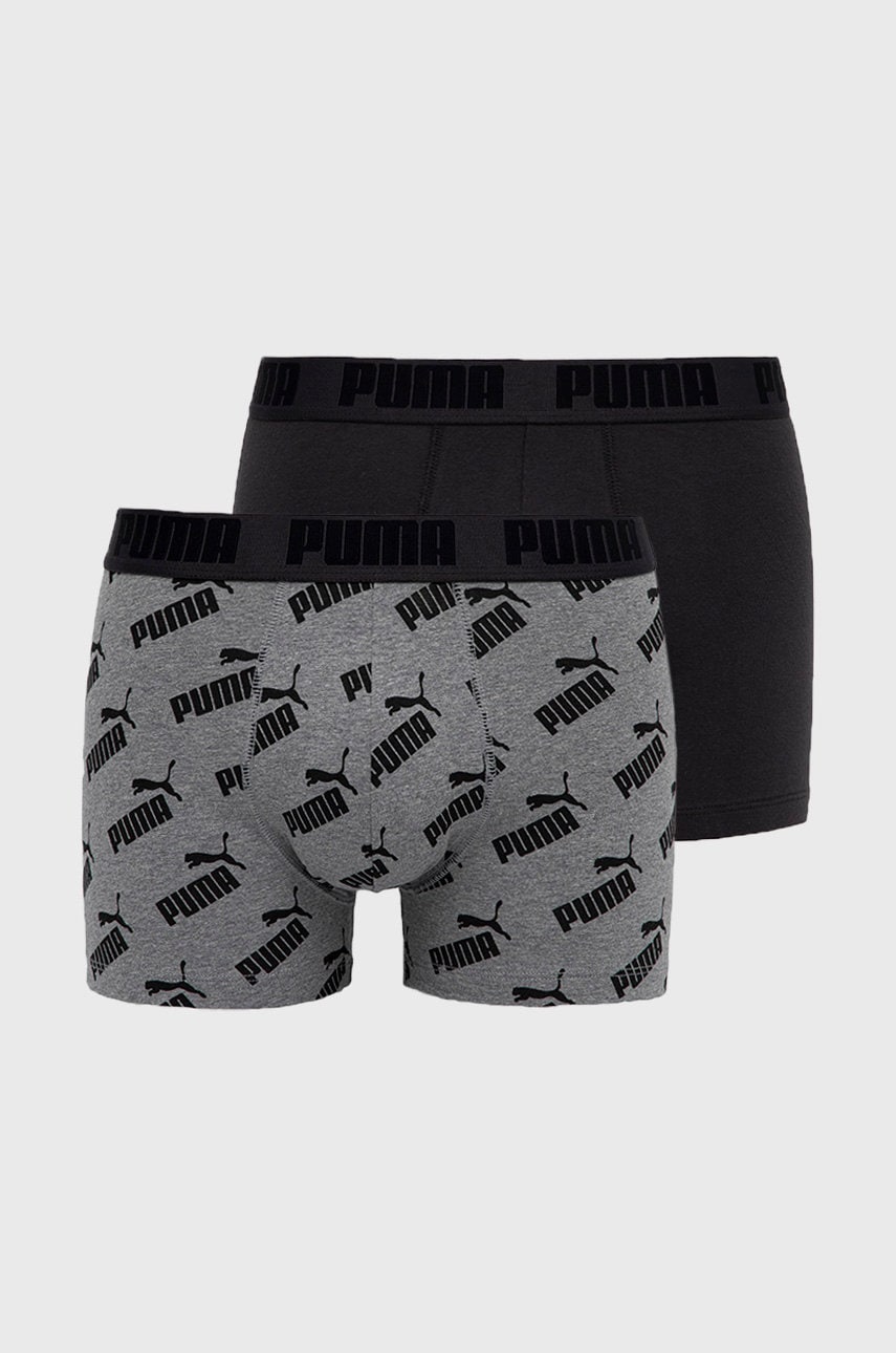 Puma Boxeri (2-pack) 935054 Barbati, Culoarea Gri