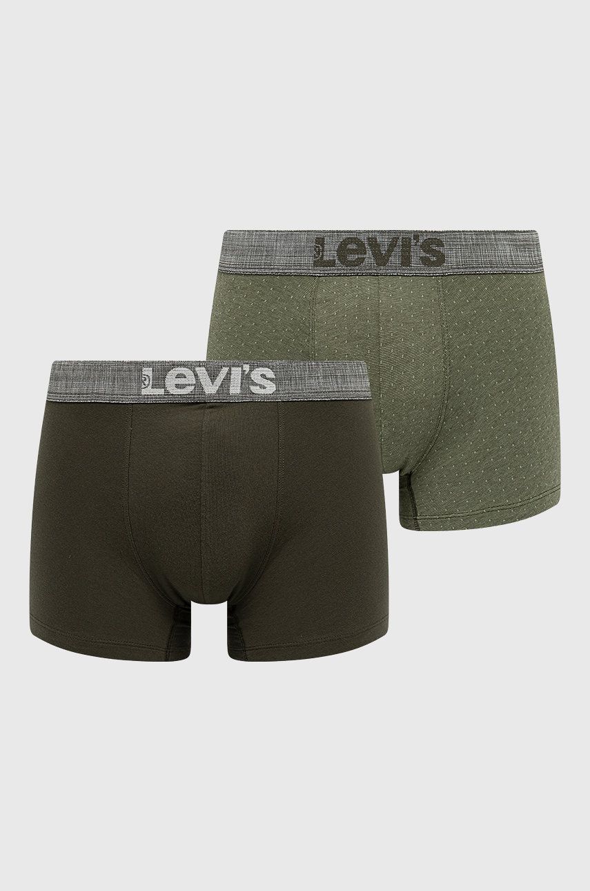 Levi’s Boxeri bărbați, culoarea verde answear.ro