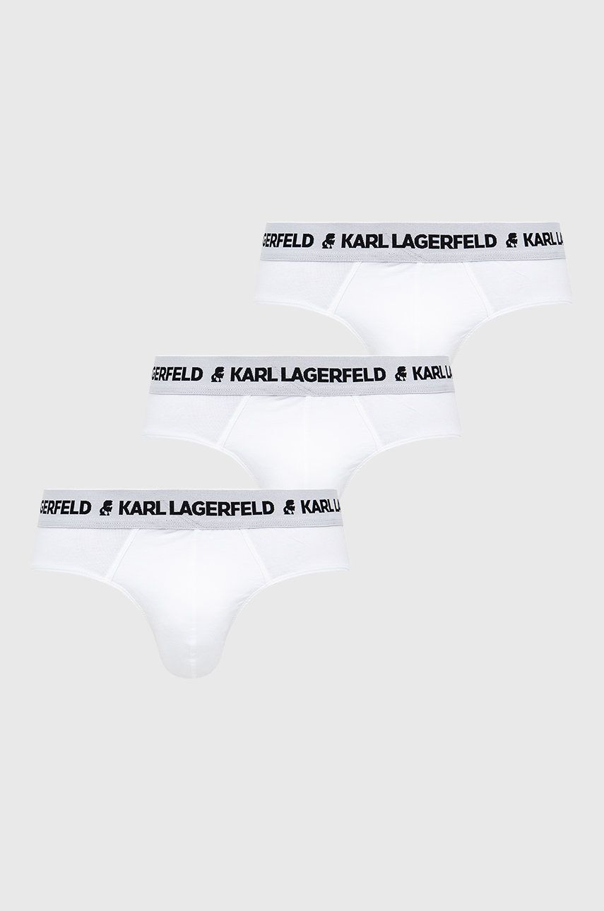 Karl Lagerfeld Slip (3-pack) bărbați, culoarea alb