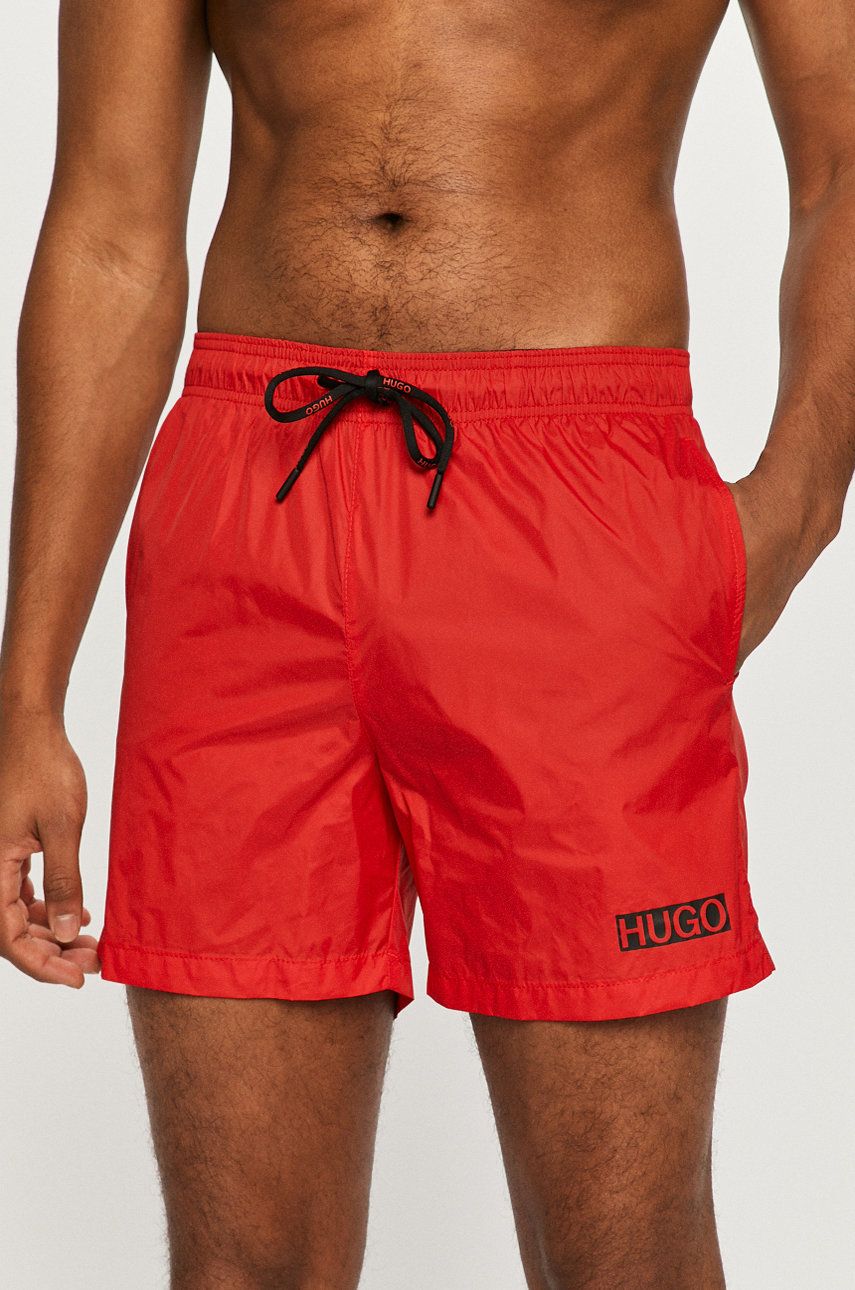 Hugo Pantaloni scurți de baie culoarea rosu