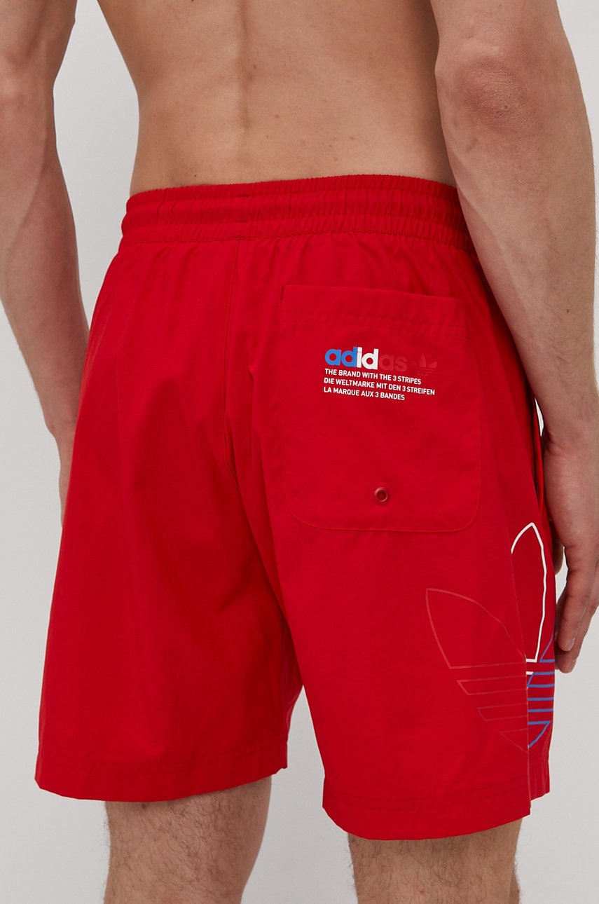 

Купальные шорты adidas Originals цвет красный