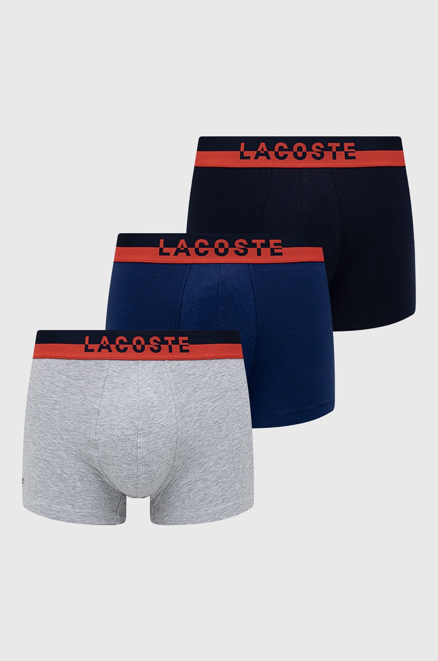 

Боксерки Lacoste (3 чифта) мъжки в тъмносиньо, Тъмносин