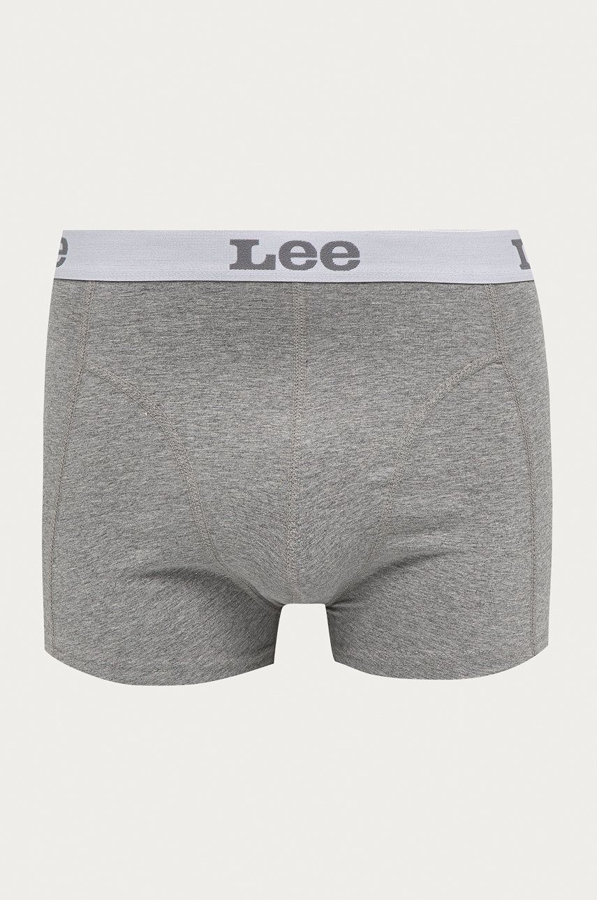 Boxerky Lee pánské, šedá barva - šedá -  95% Organická bavlna