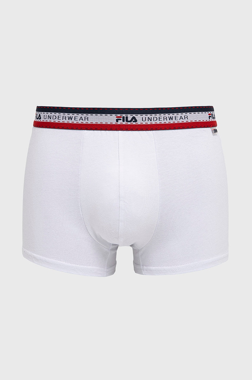 Boxerky Fila pánské, bílá barva - bílá -  Materiál č. 1: 95 % Bavlna