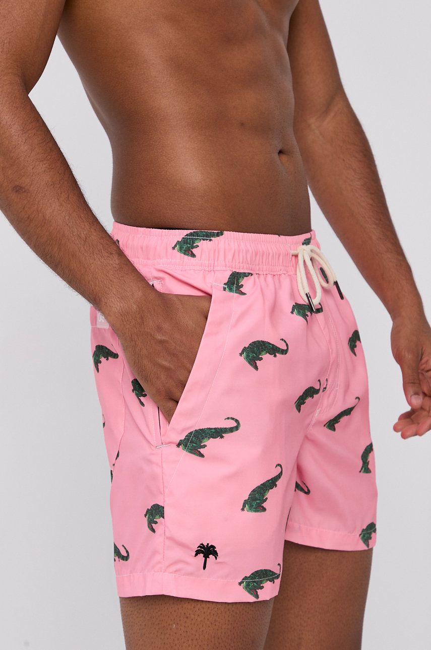 Plavkové šortky OAS růžová barva - růžová -  100% Polyester