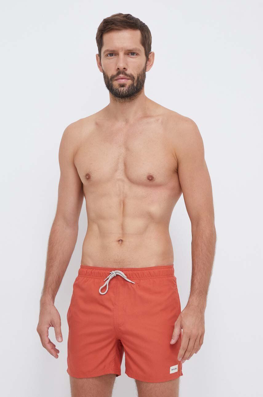 Plavkové šortky Rip Curl oranžová barva
