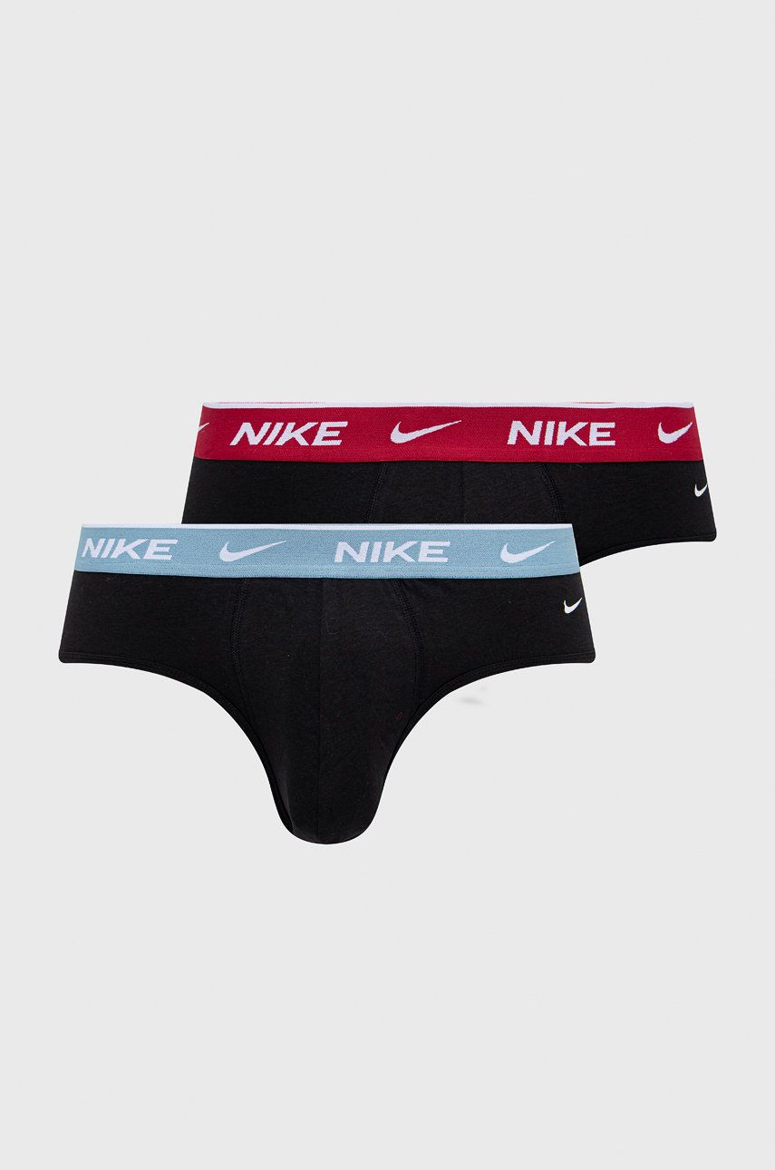 Nike slipy (2-pack) męskie kolor czarny