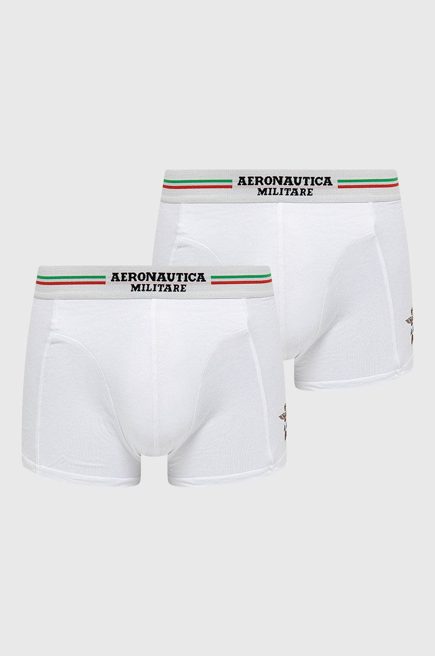 Aeronautica Militare Boxeri (2-pack) bărbați, culoarea alb 2022 ❤️ Pret Super answear imagine noua 2022