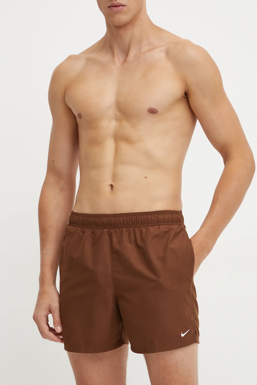 Nike pantaloni scurti de baie culoarea maro