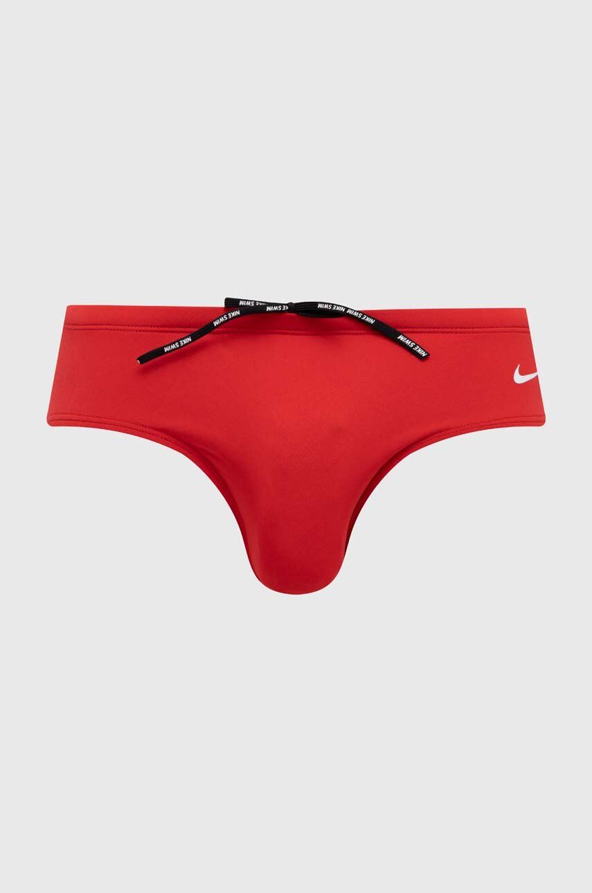 Nike costum de baie culoarea rosu
