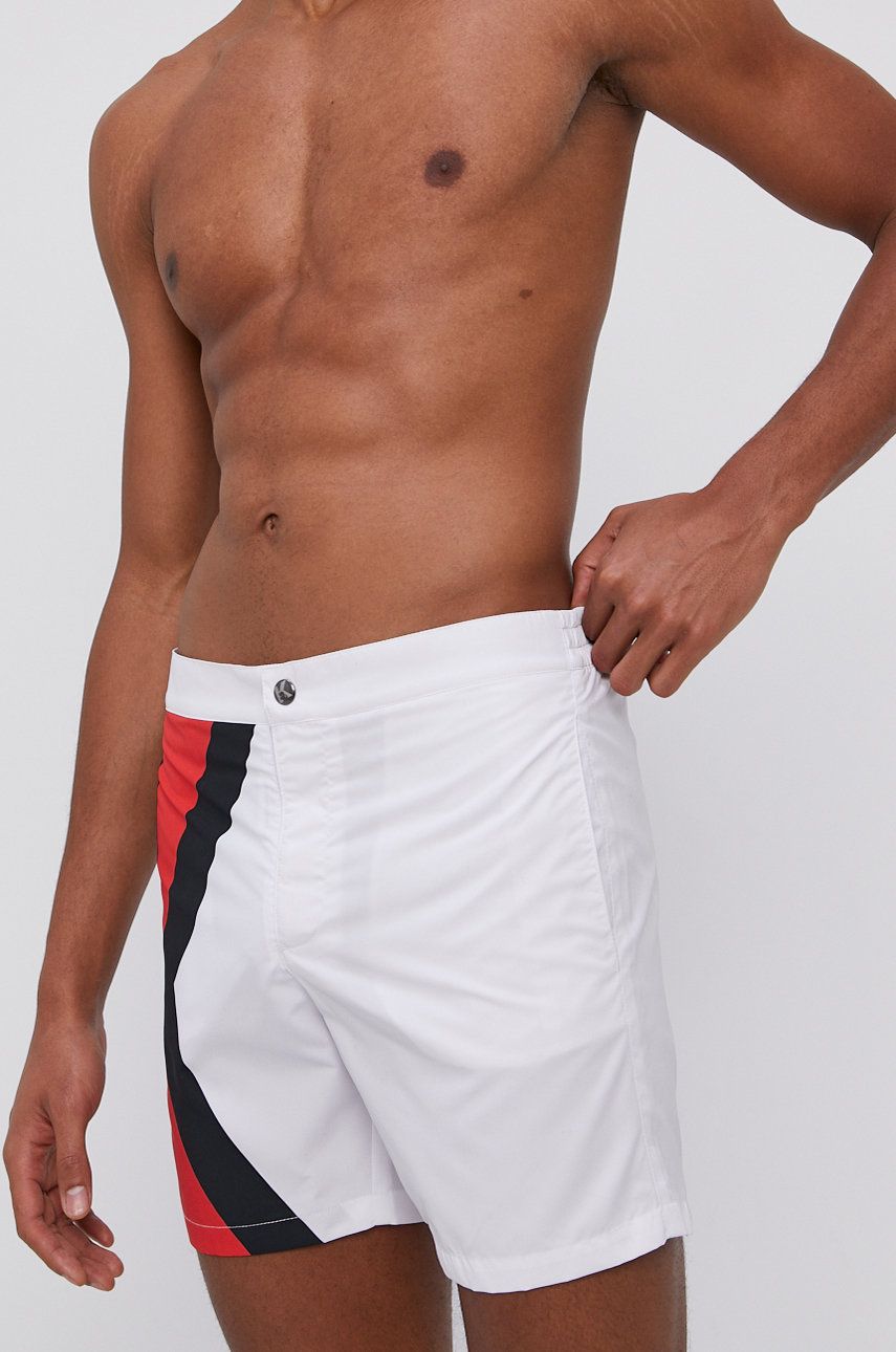 Karl Lagerfeld Pantaloni scurți de baie culoarea alb answear.ro imagine 2022 reducere