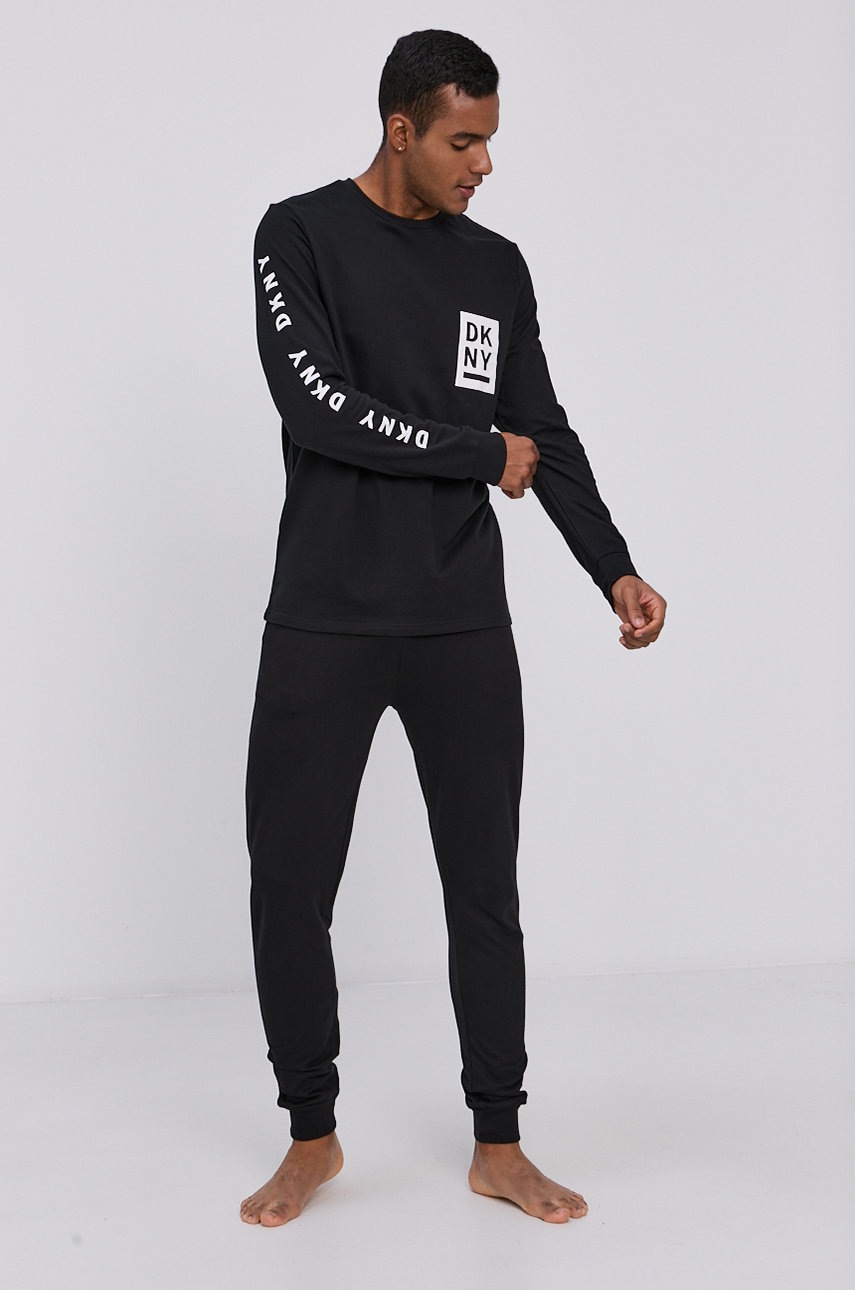 

Пижамные брюки Dkny мужские цвет чёрный гладкая