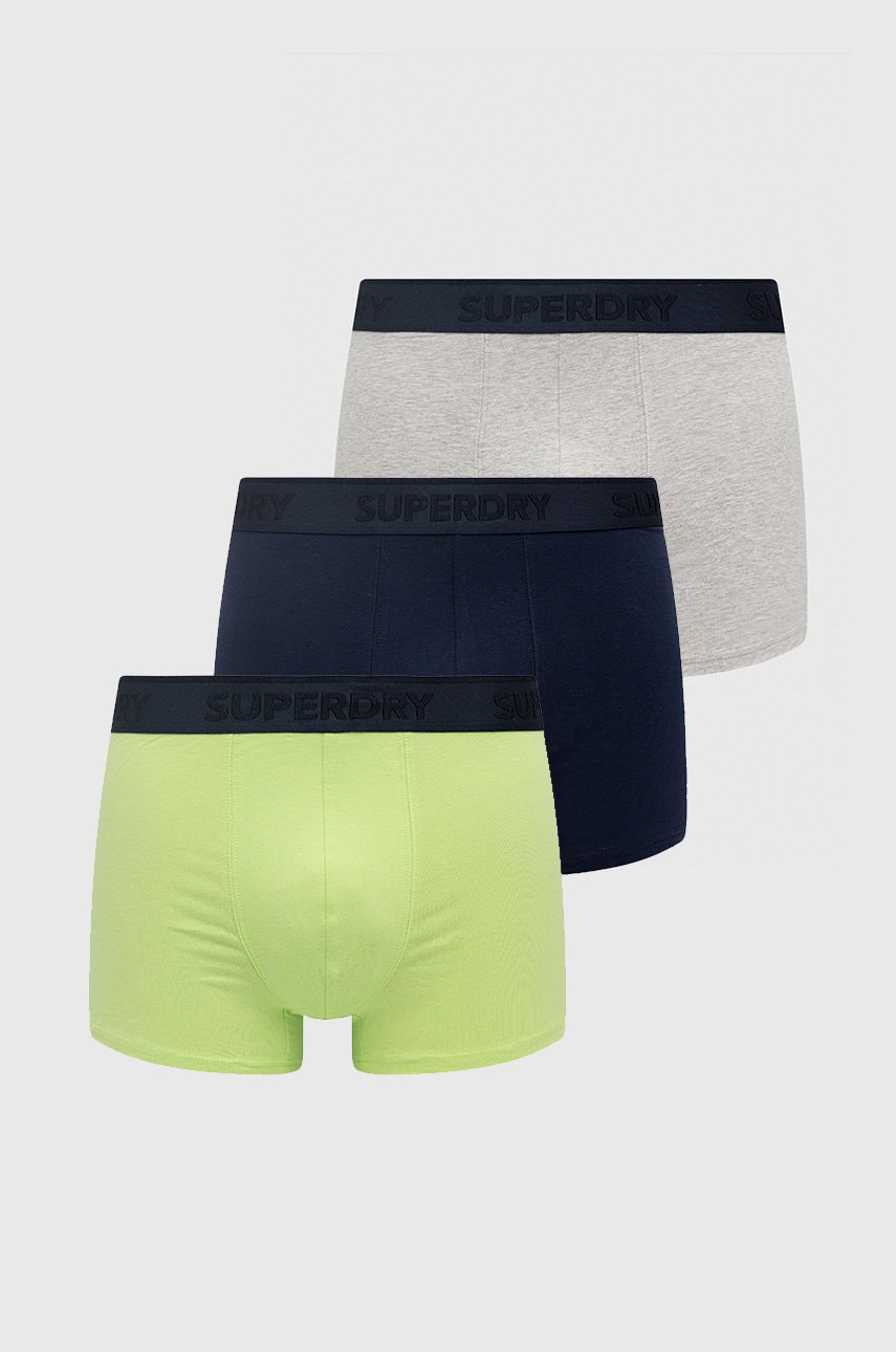 Superdry boxeri bărbați, culoarea albastru marin