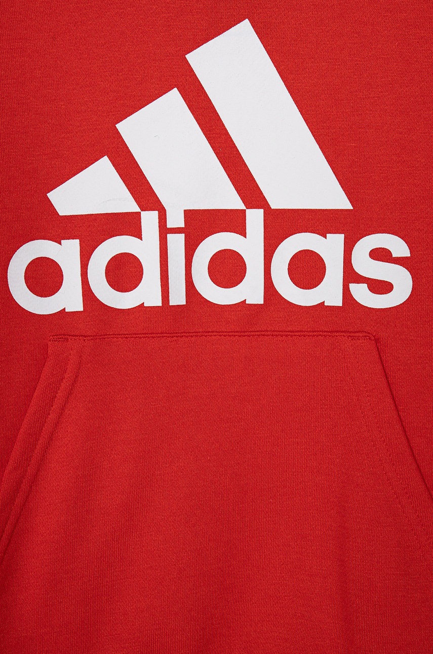 

Кофта adidas цвет красный с принтом