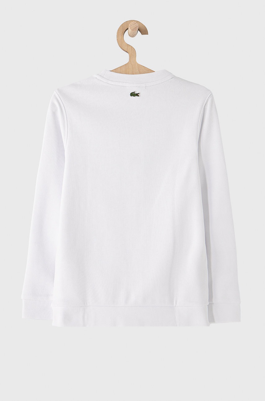 

Дитяча кофта Lacoste колір білий з принтом