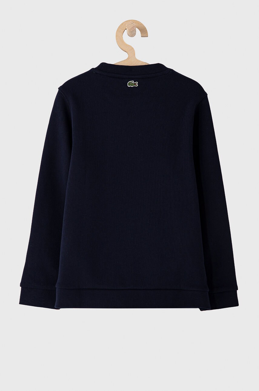 

Детская кофта Lacoste цвет синий с принтом