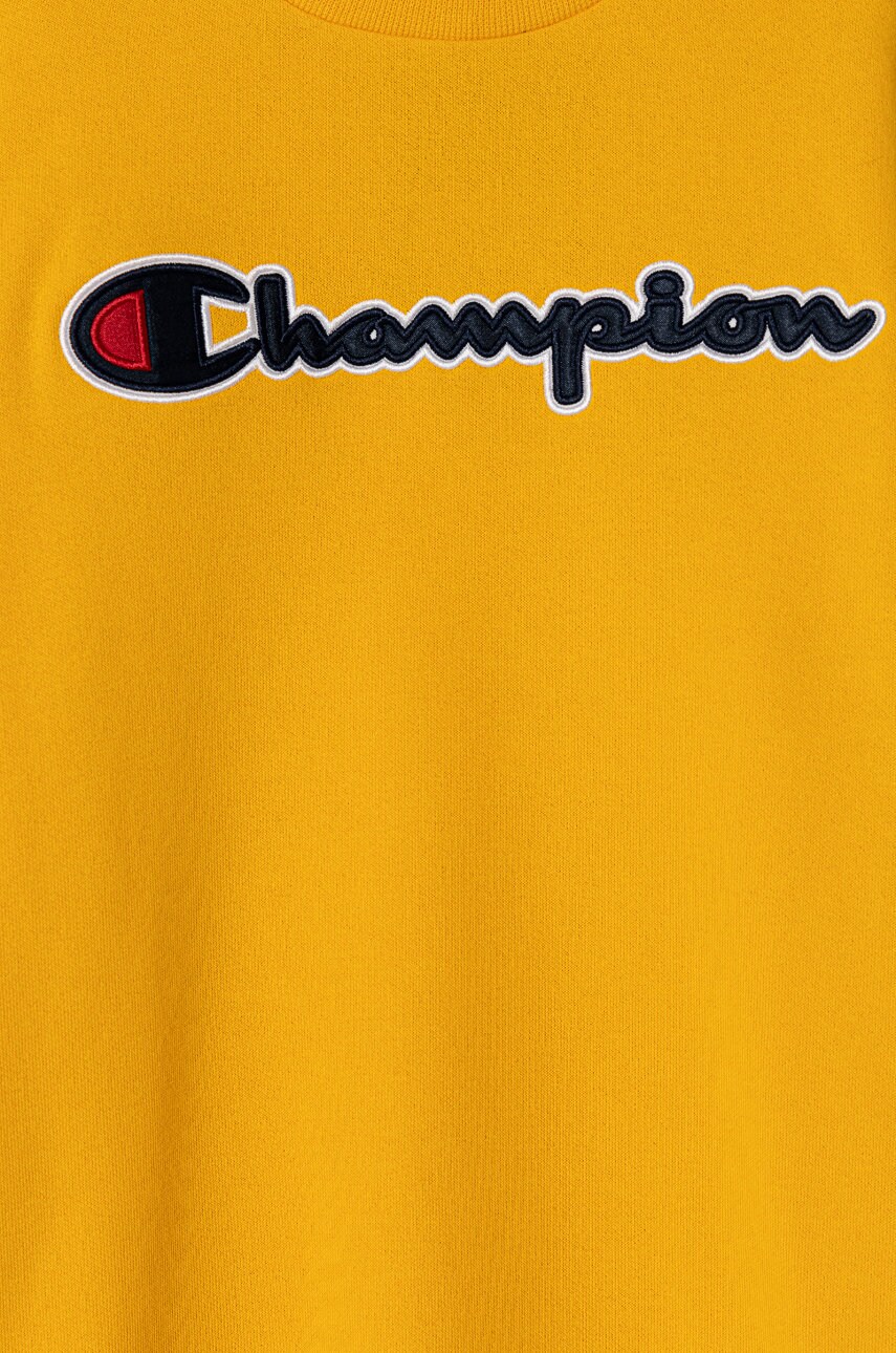 

Дитяча кофта Champion 305251 колір жовтий з аплікацією