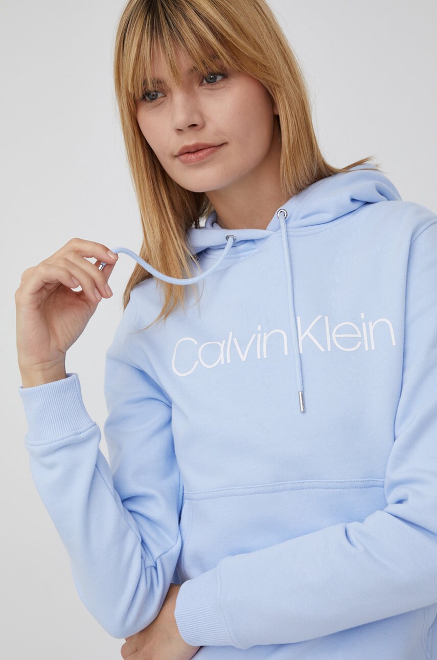 

Суичър Calvin Klein дамски с принт, Син