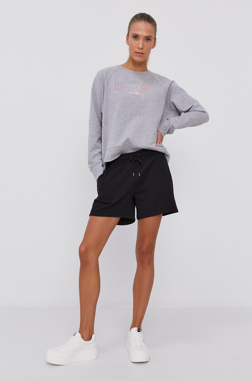 

Кофта Dkny жіноча колір сірий з принтом