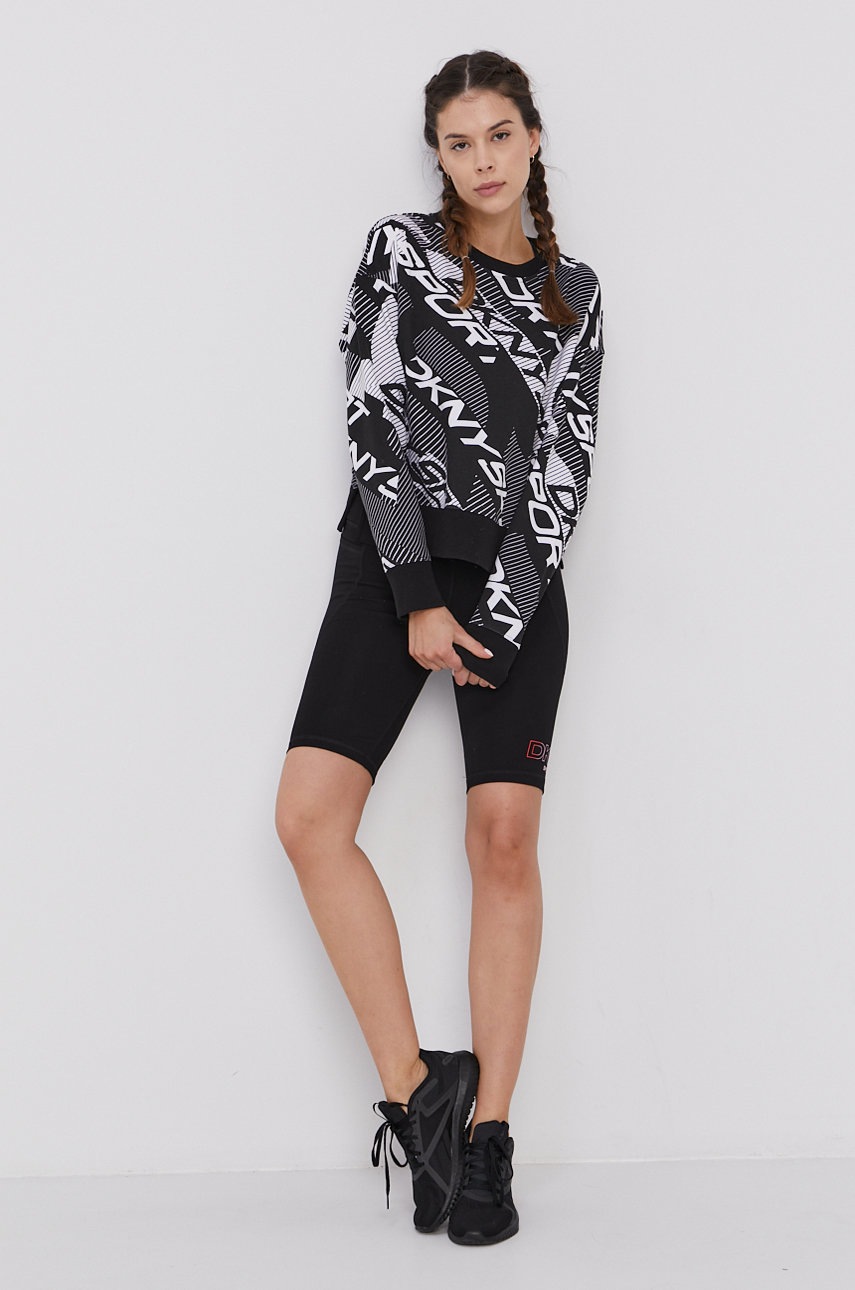 

Кофта Dkny женская цвет чёрный с узором