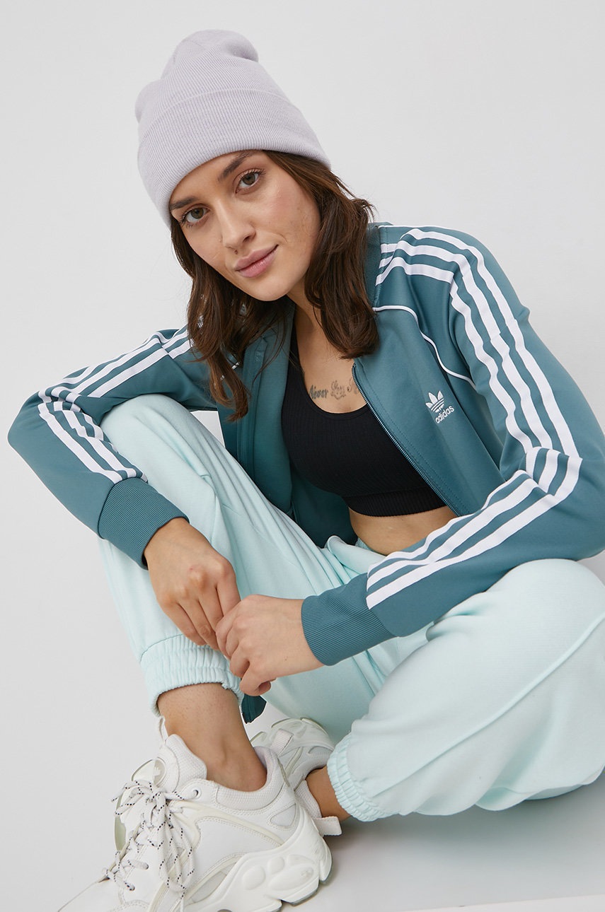 

Кофта adidas Originals жіночі колір чорний з аплікацією