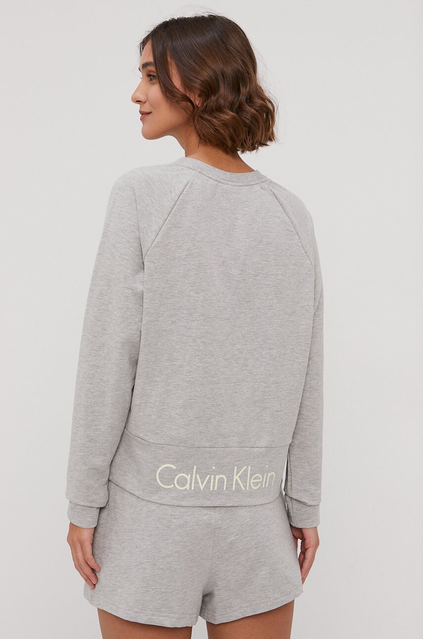 

Пижамная кофта Calvin Klein Underwear женская цвет серый