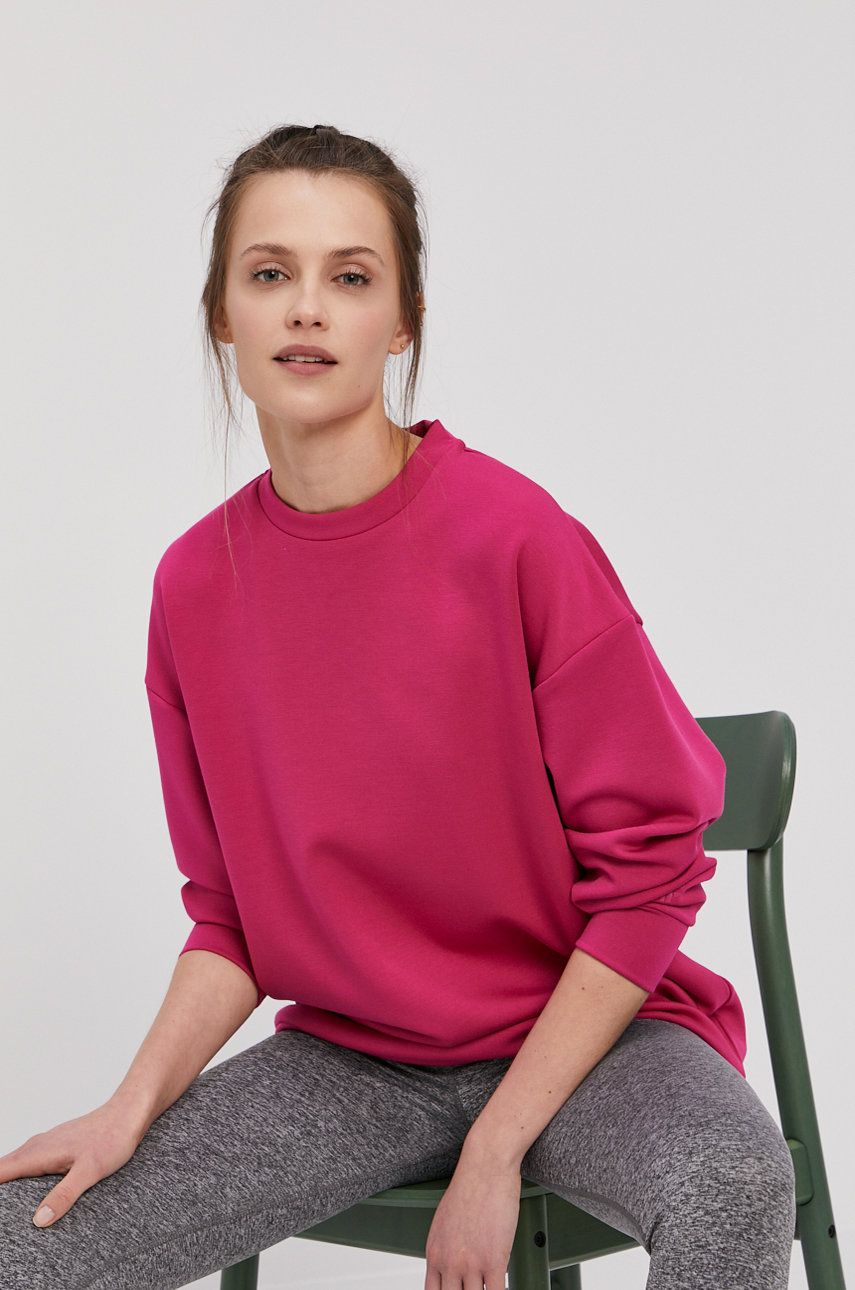 4F Bluză femei, culoarea roz, material neted 4F imagine megaplaza.ro
