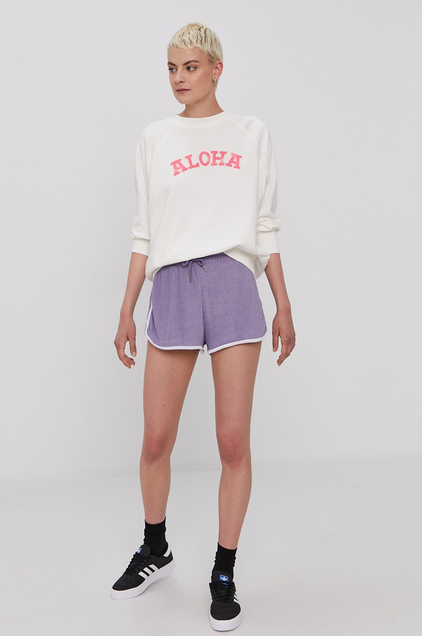 

Кофта Billabong жіноча колір білий з принтом