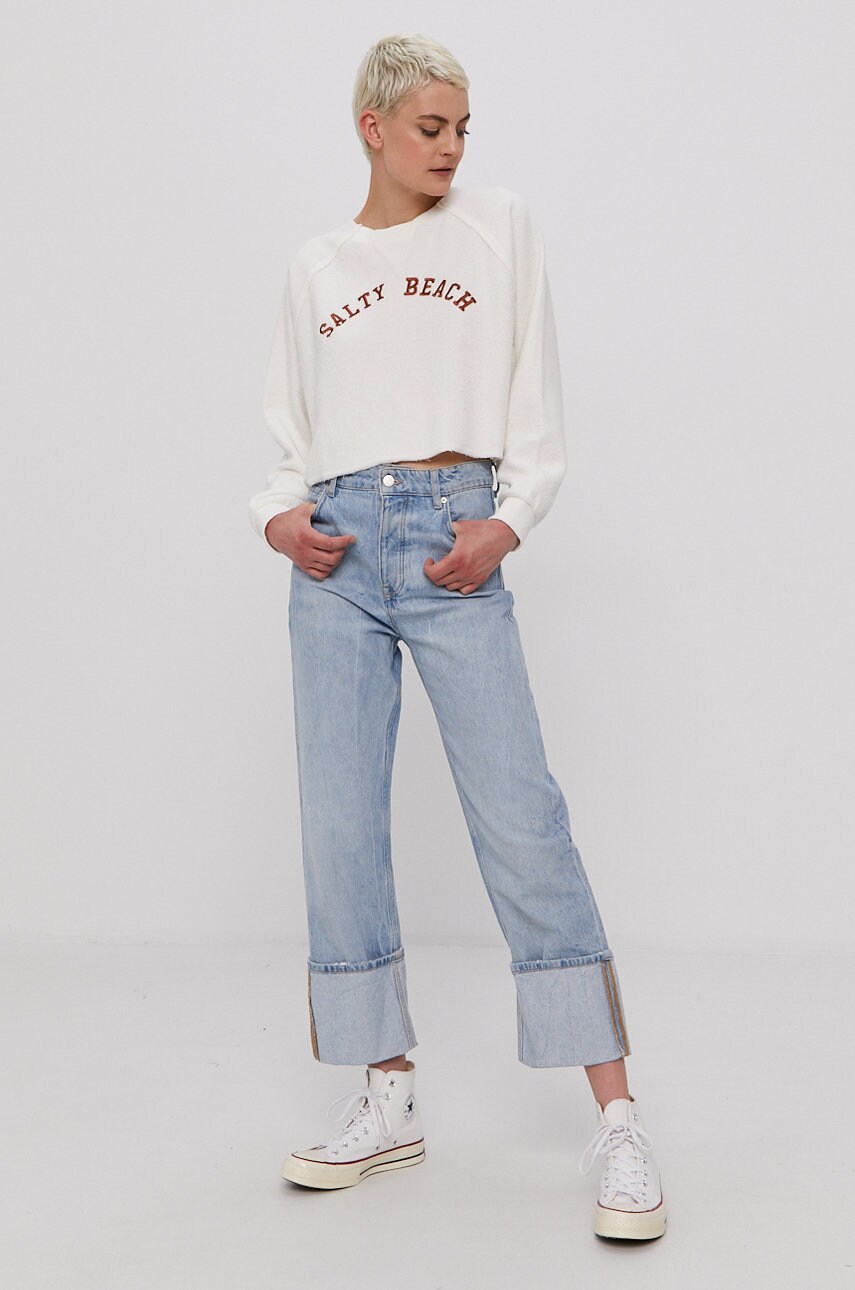 

Кофта Billabong жіноча колір білий з аплікацією