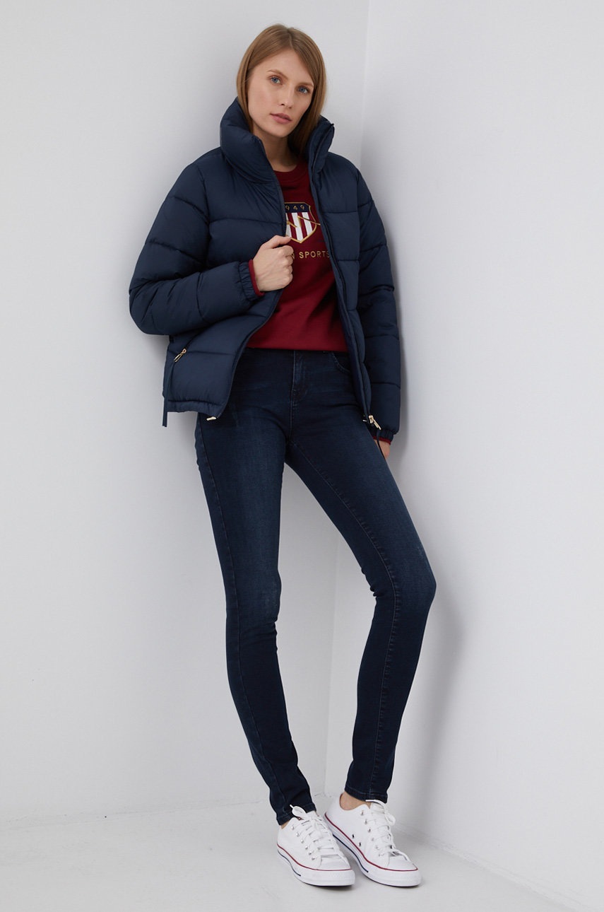 

Кофта Gant женская цвет бордовый с аппликацией