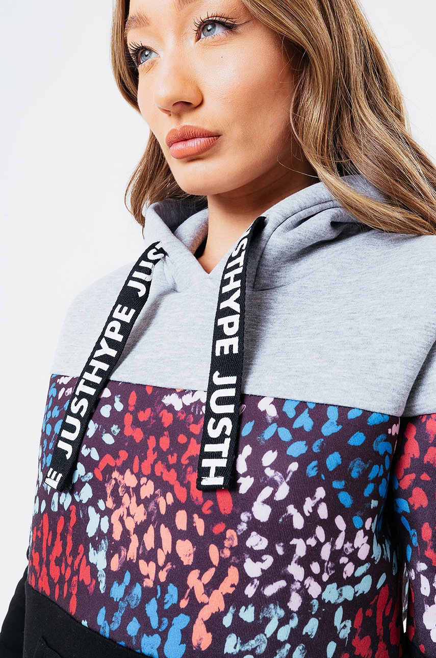 

Кофта Hype MULTI PRINTS женская цвет чёрный с узором