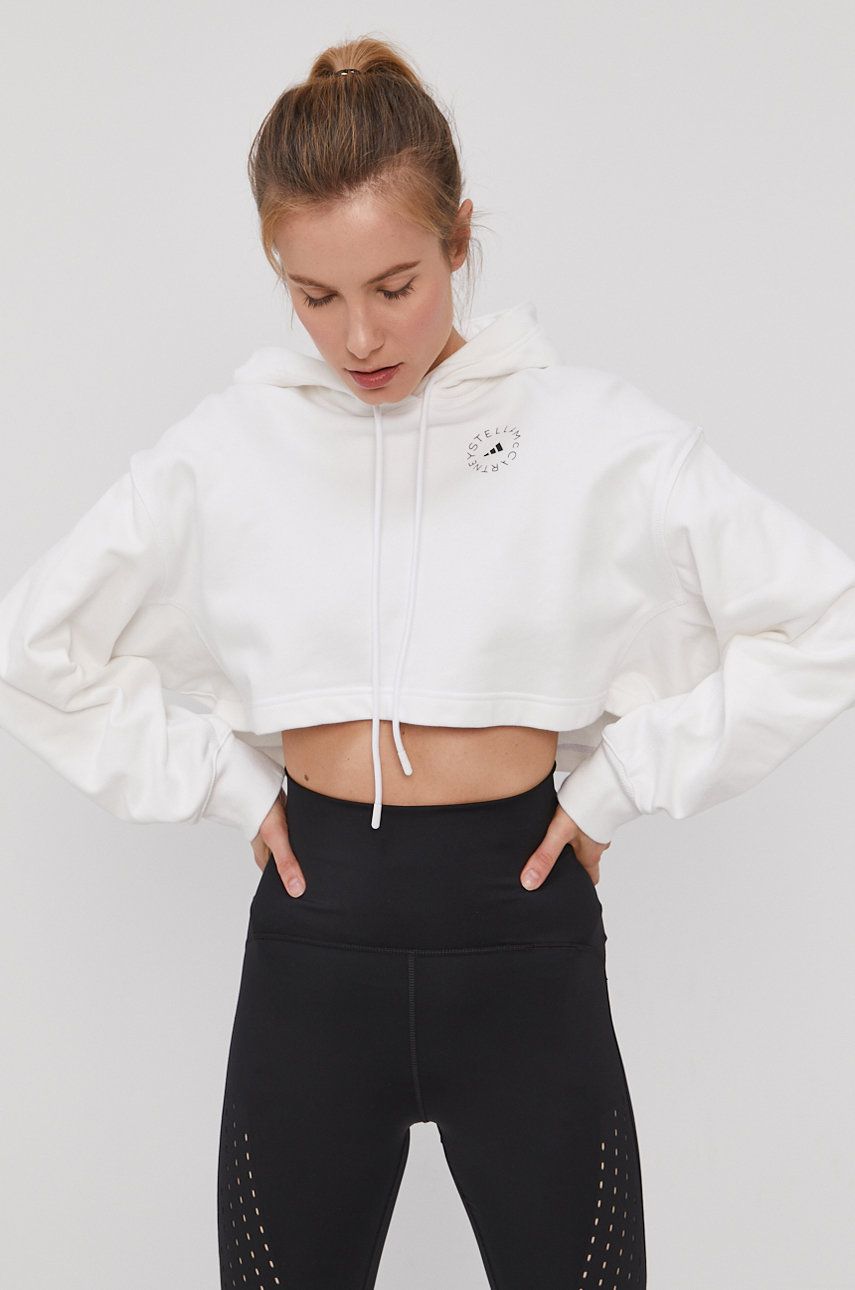 Adidas by Stella McCartney Bluză femei, culoarea alb, material neted 2022 ❤️ Pret Super answear imagine noua 2022