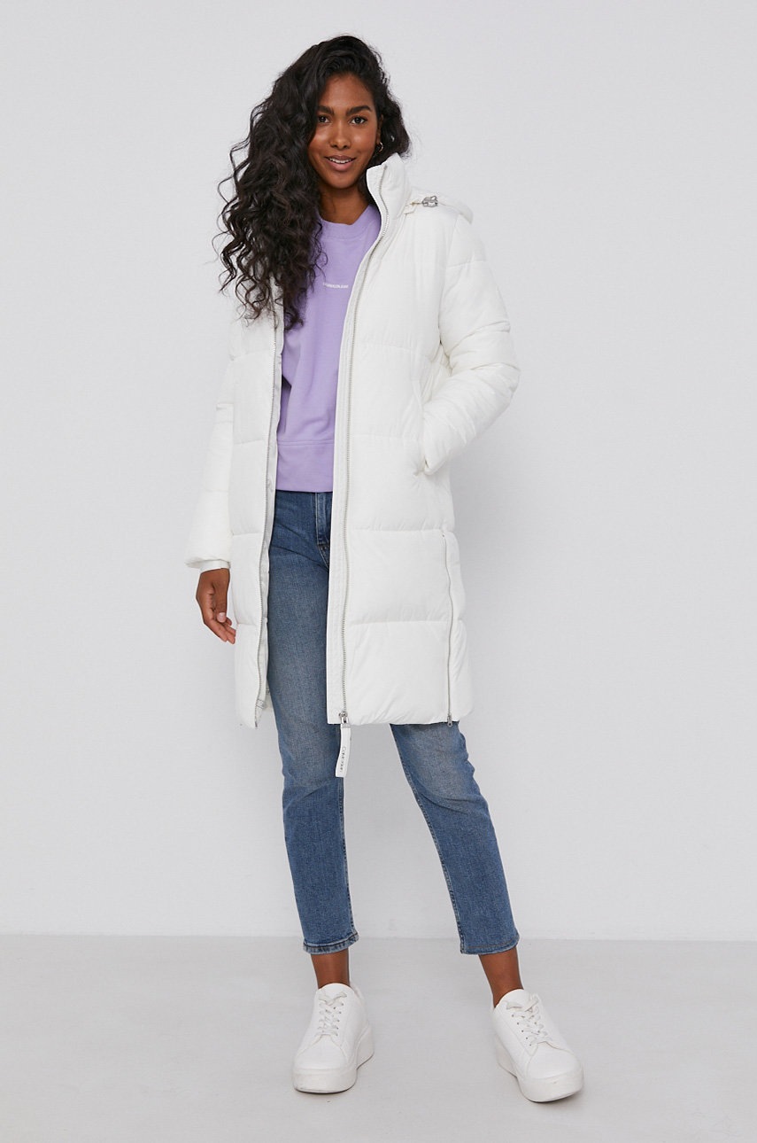 

Кофта Calvin Klein Jeans женская цвет фиолетовый гладкая