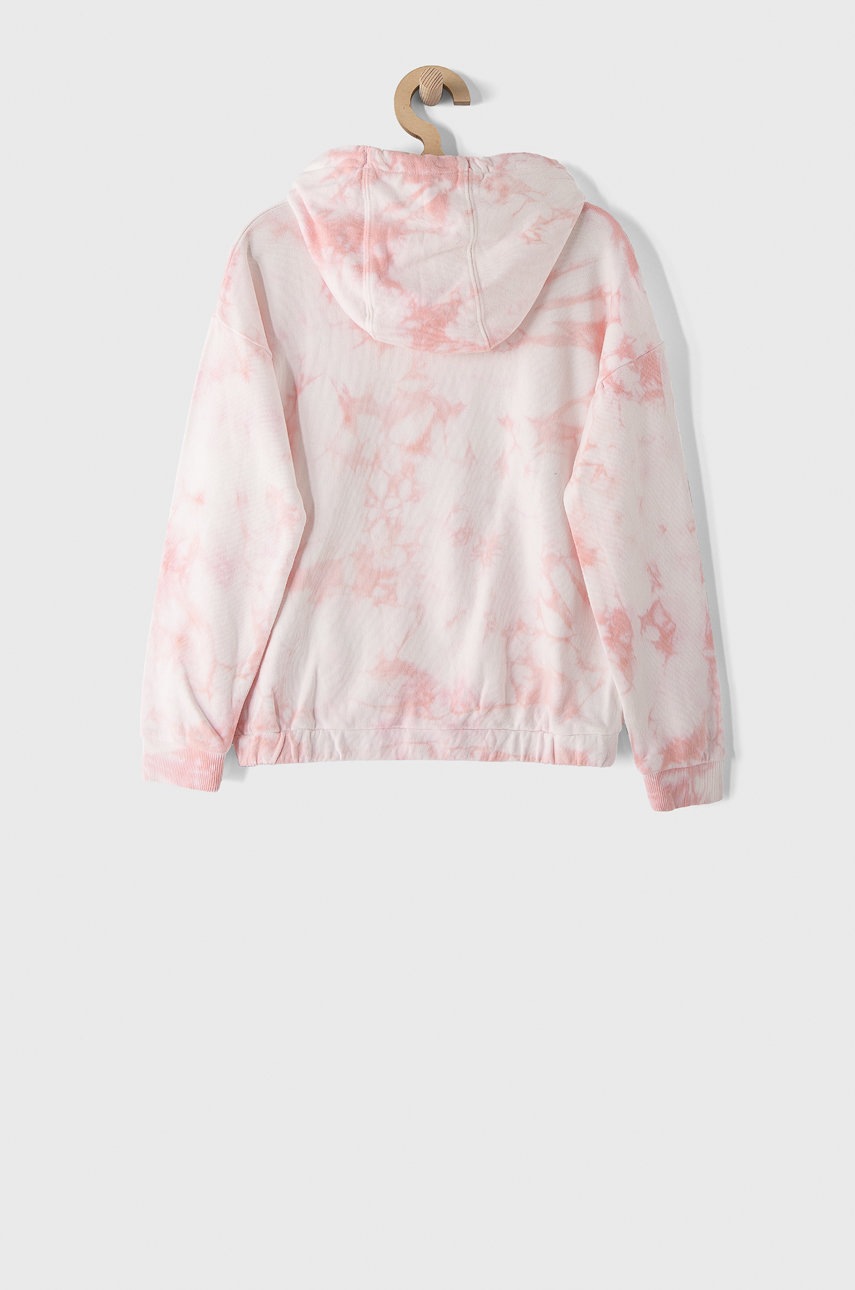 

Детская хлопковая кофта Pepe Jeans Silvie 128-180 cm цвет розовый с узором