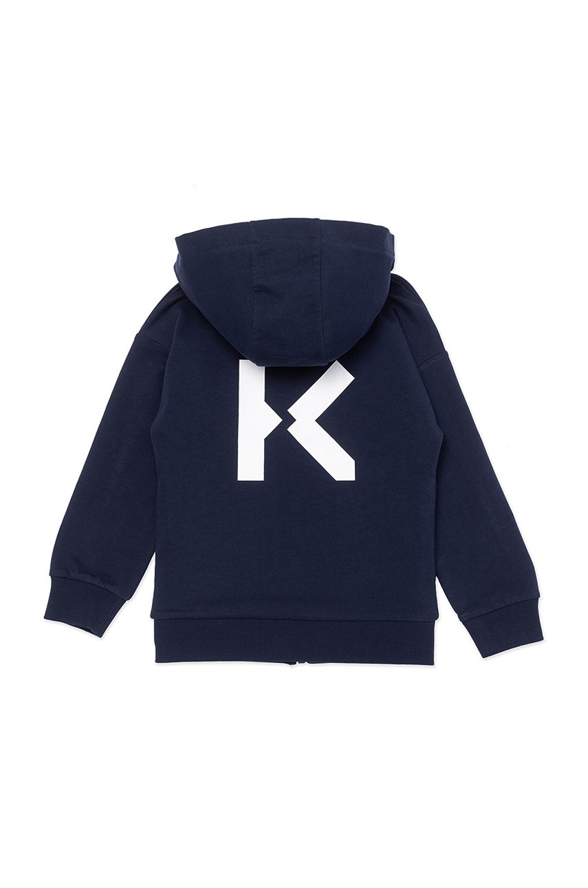 

Детская кофта Kenzo Kids цвет синий с принтом