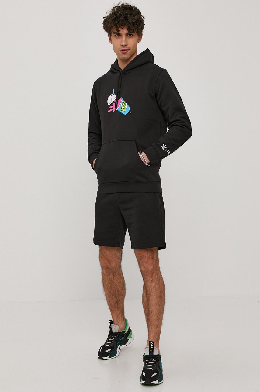 

Кофта adidas Originals мужская цвет чёрный с принтом