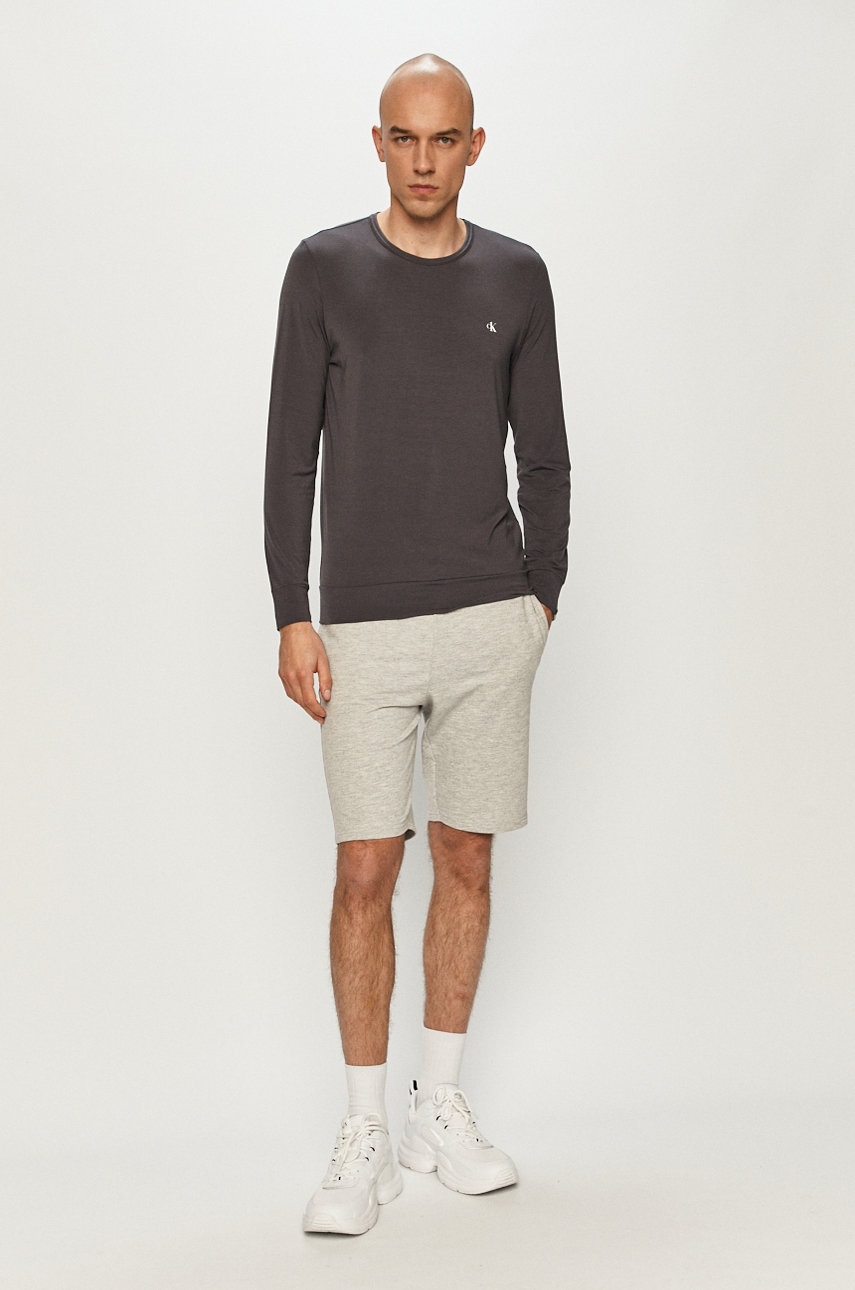 Longsleeve Calvin Klein Underwear χρώμα: γκρι φωτογραφία