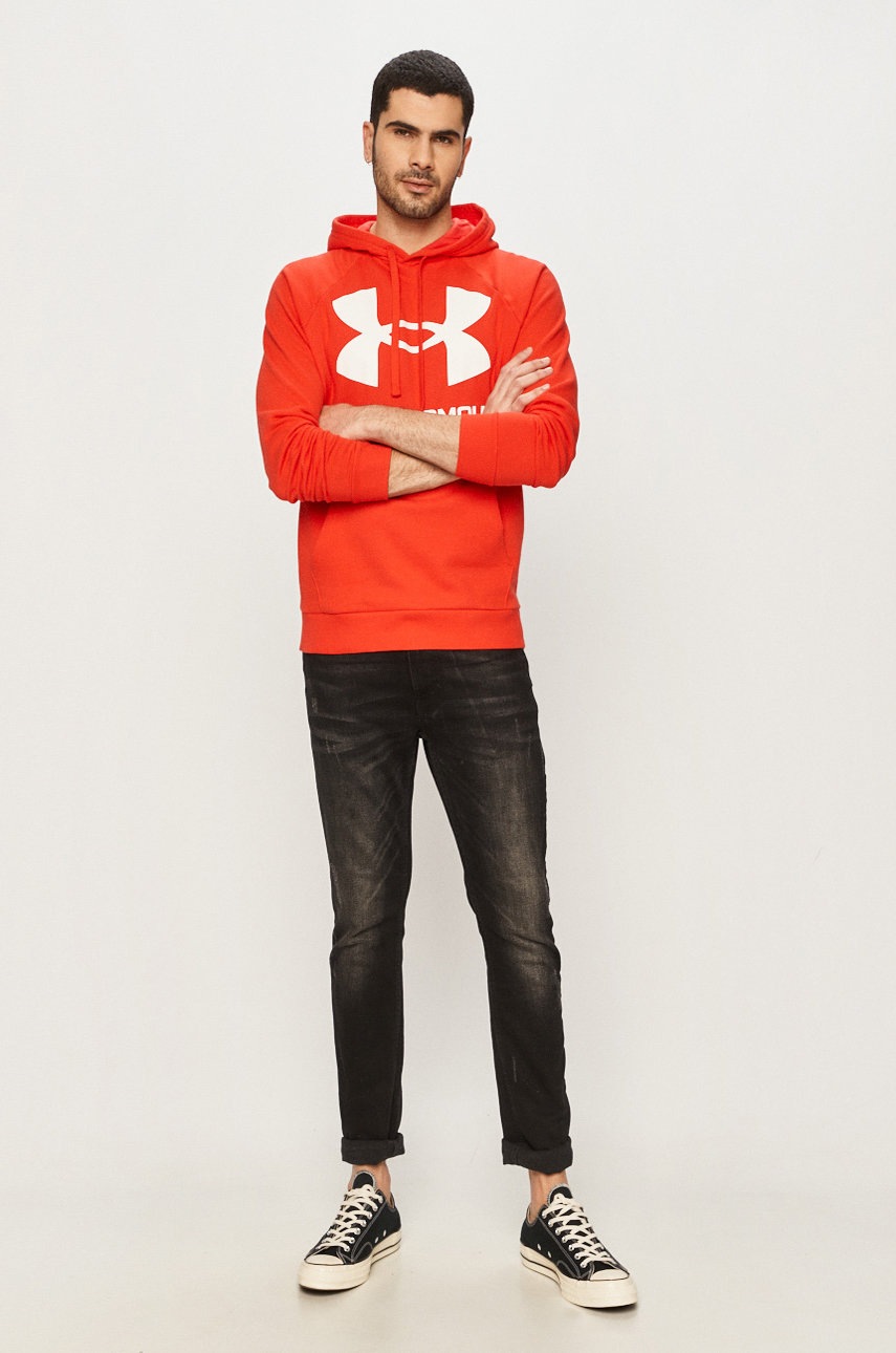 

Кофта Under Armour 1357093 чоловіча колір червоний з принтом
