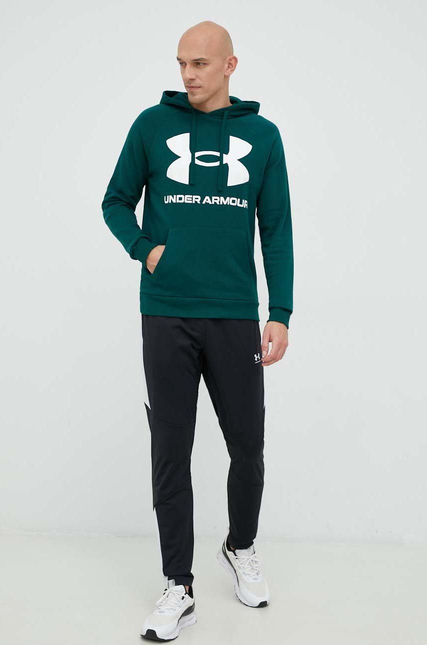 

Кофта Under Armour чоловіча колір зелений з принтом