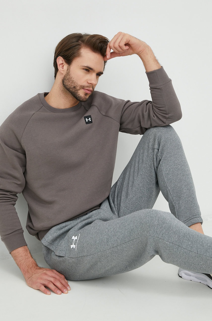 

Кофта Under Armour чоловіча колір коричневий однотонна