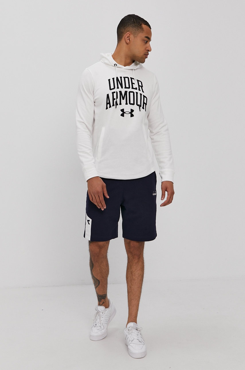 

Кофта Under Armour 1361462 мужская цвет белый с принтом